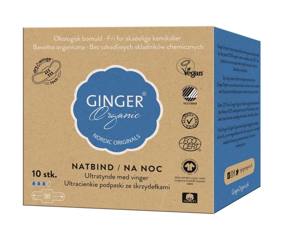 Ginger Organic podpaski na noc