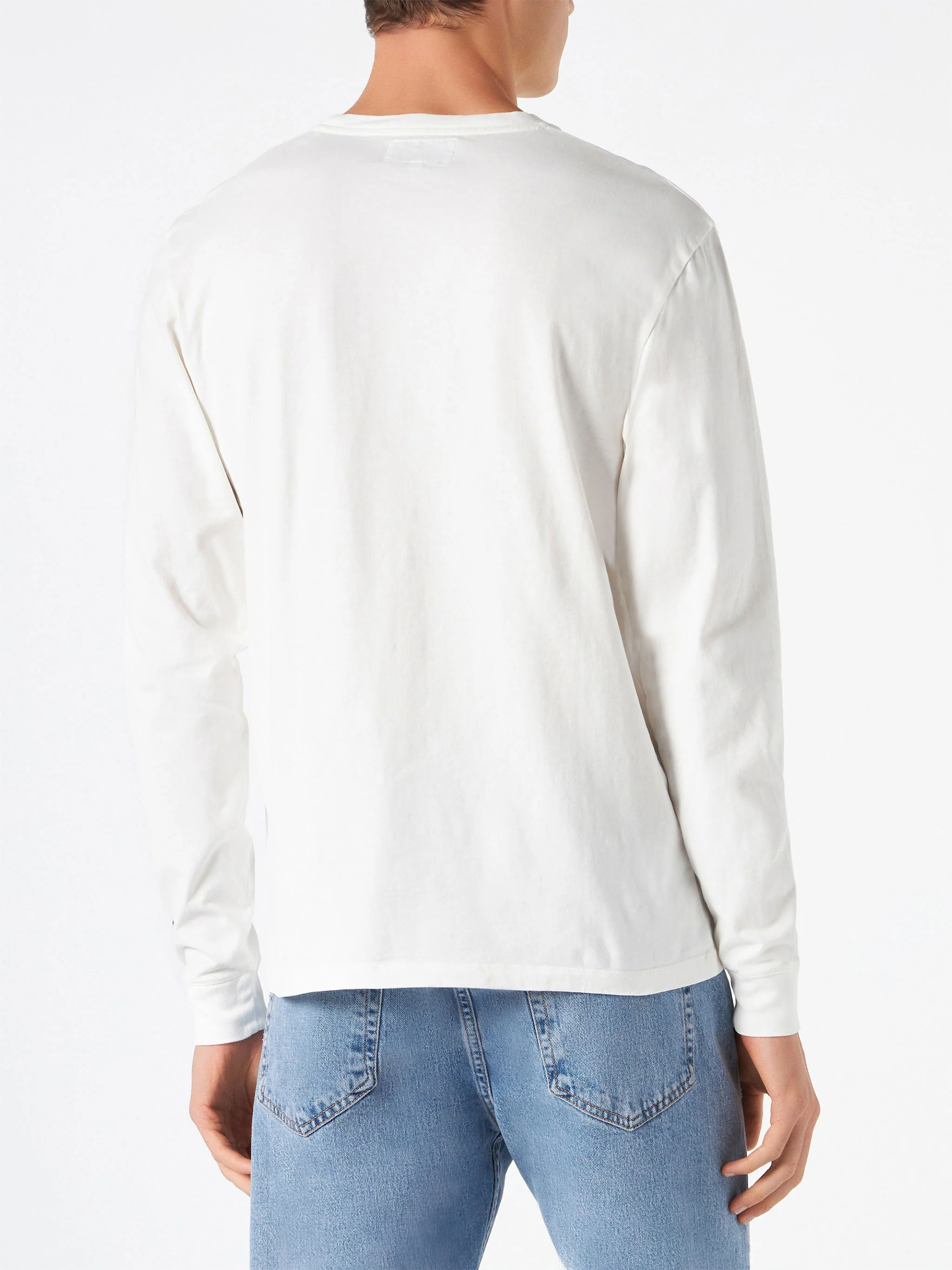 T-shirt imprimé à manches longues pour homme