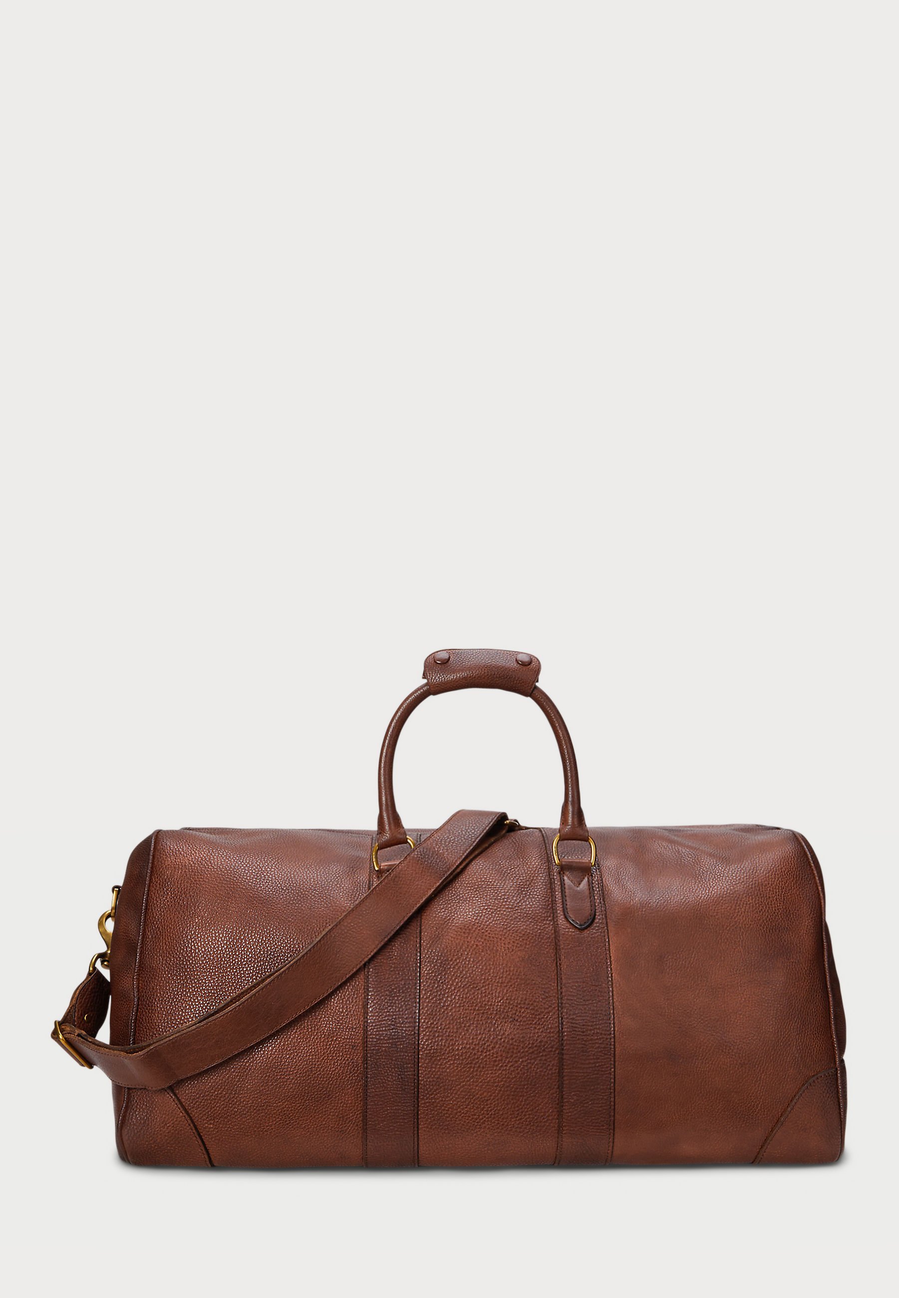 Polo Ralph Lauren HERITAGE LEATHER DUFFEL - Weekendtas - bruin