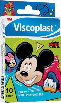 Viscoplast Miki i Przyjaciele, Plastry dla dzieci, 7,2x2,5cm