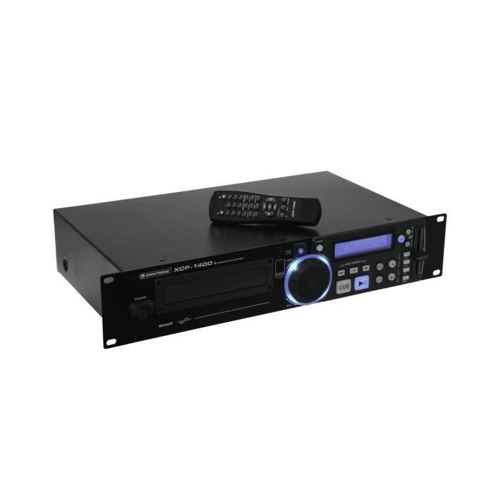 CD Player - OMNITRONIC - XCP-1400 - Black - 1 drive - 19