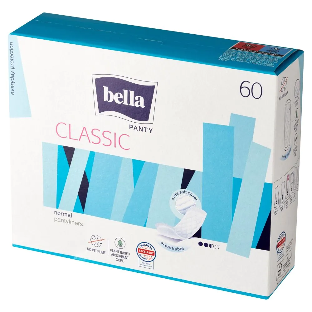 Bella Panty Classic Wkładki higieniczne, 60 szt.