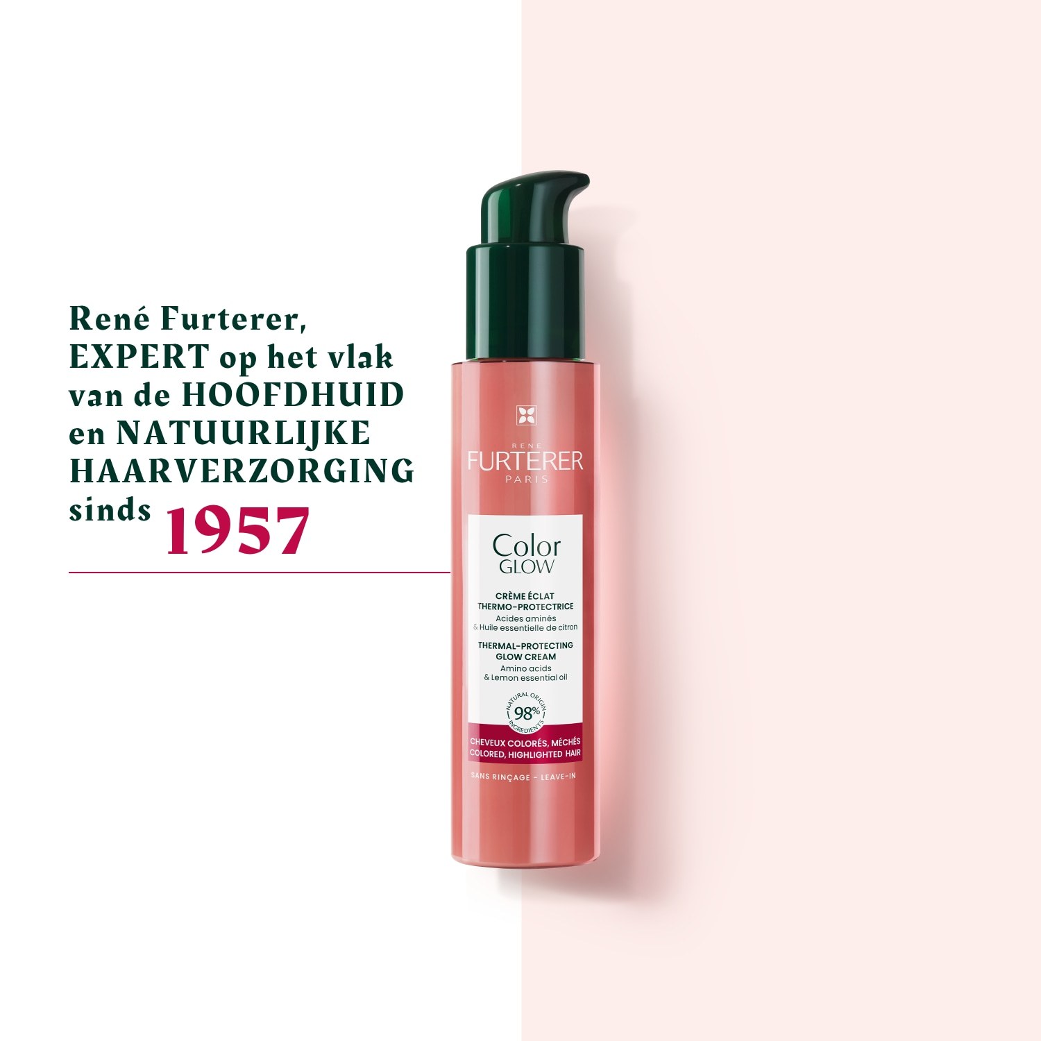 René Furterer krema za lase Color Glow toplotna zaščita in sijaj - 100 ml