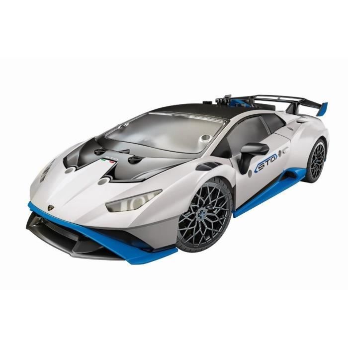 CLEMENTONI - Lamborghini Huracán STO para construir - Volante direcionável - Manual ilustrado e aplicativo de visualização 3D - Fabri