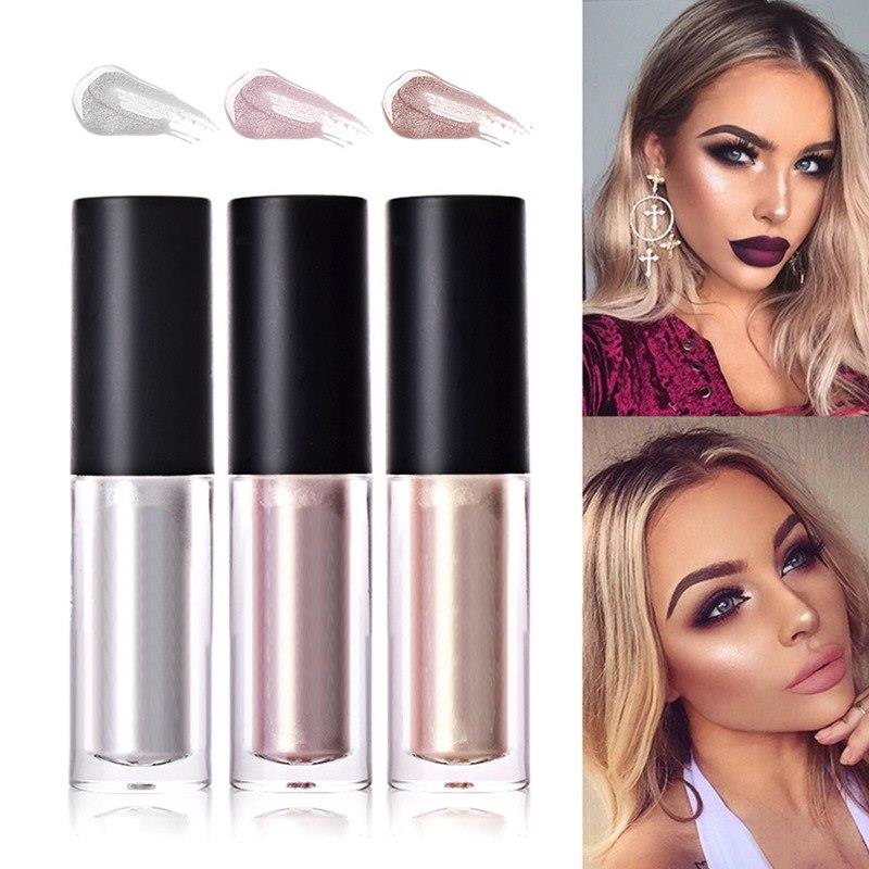 Iluminador Líquido Facial para Brilho, Maquiagem Iluminadora para Contorno Facial, Iluminador à Prova d'Água