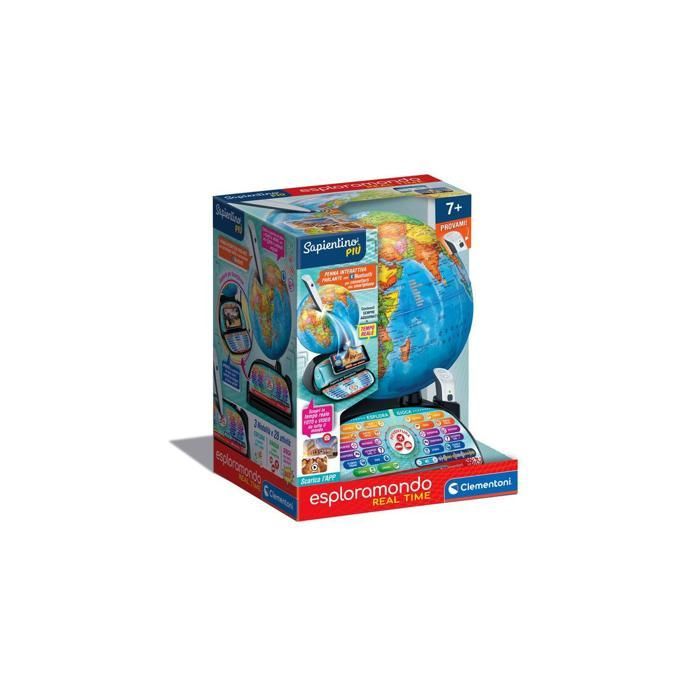 Gioco educativo - CLEMENTI - 16446 - Globo interattivo - Penna Bluetooth - 59 punti di interesse