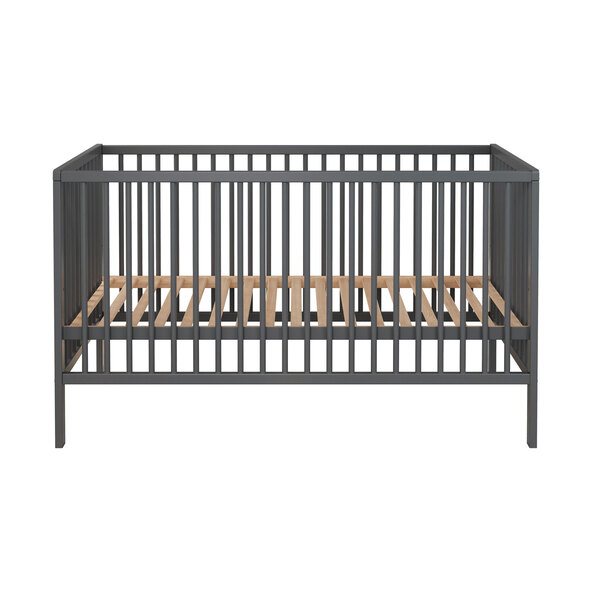 Berço universal para bebê, cinza