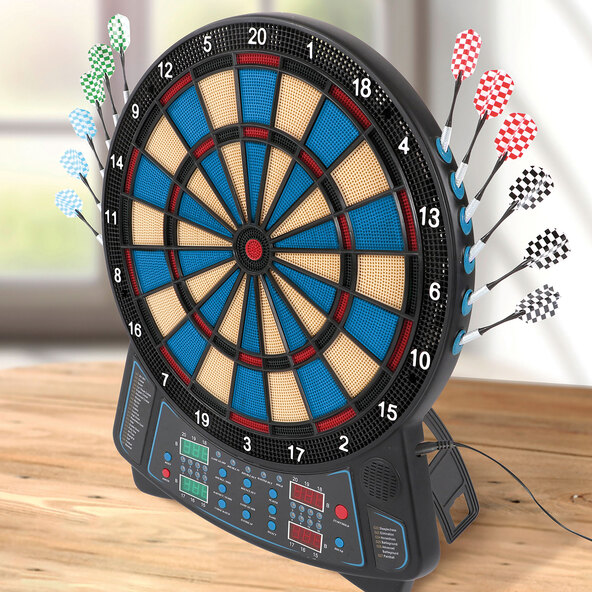 LED-darttavle, blå