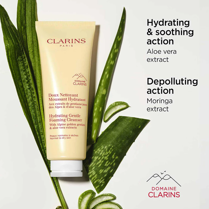Clarins Sabonete Facial Suave Espumante Hidratante de Limpeza