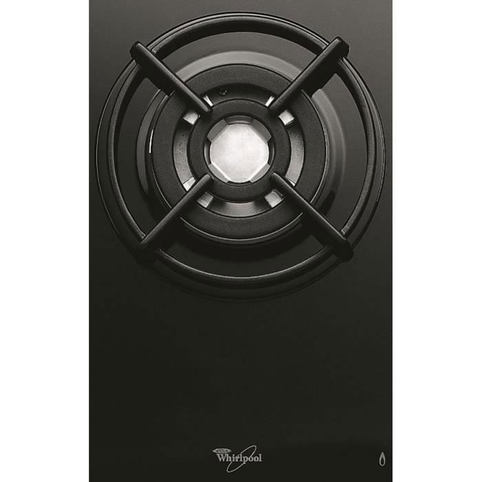 Gaskookplaat - WHIRLPOOL AKT404NB - 3 branders - 6350W - B59 x D51cm - Zwart