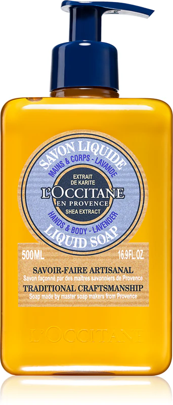 L'Occitane Karité Lavendel vloeibare zeep met sheaboter