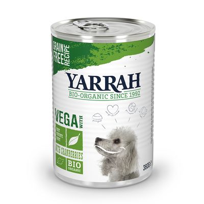 Yarrah Organic Vega Dog Chunks s bio brusinkami