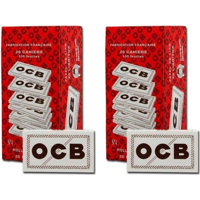 Lot de 50 carnets de 100 feuilles ocb blanc nº4 / neuf en 2 boites fermées