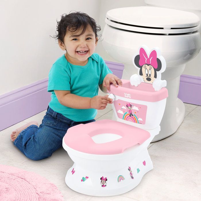 DISNEY BABY - MINNIE - Mini toilet with included toilet seat reducer, 2 in 1, MySize, Removable potty for easy cleaning