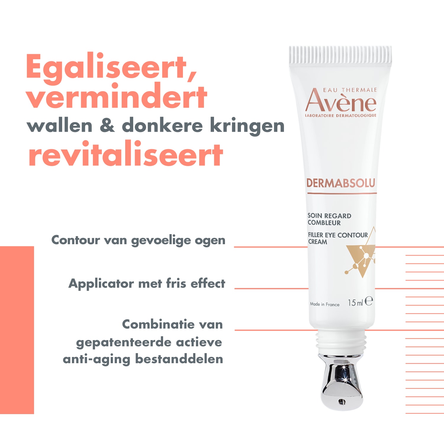 Avène DermAbsolu Filler øyekonturkrem - 15 ml