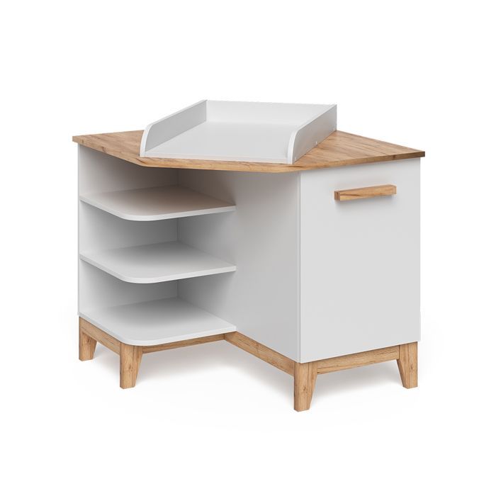 Fasciatoio Malia 85x85,2 cm con anta Bianco/Artigianale Vitalispa 58361
