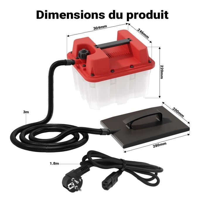 Décolleuse de papier peint à vapeur Puissance 2200W Réservoir 4,5L Durée de fonctionnement 70 min