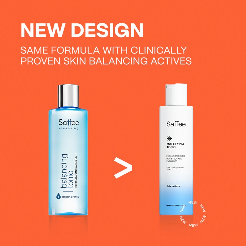 Saffee BalanceDerm Mattifying Tonic attīrošs un matējošs toniks taukainai un kombinētai ādai