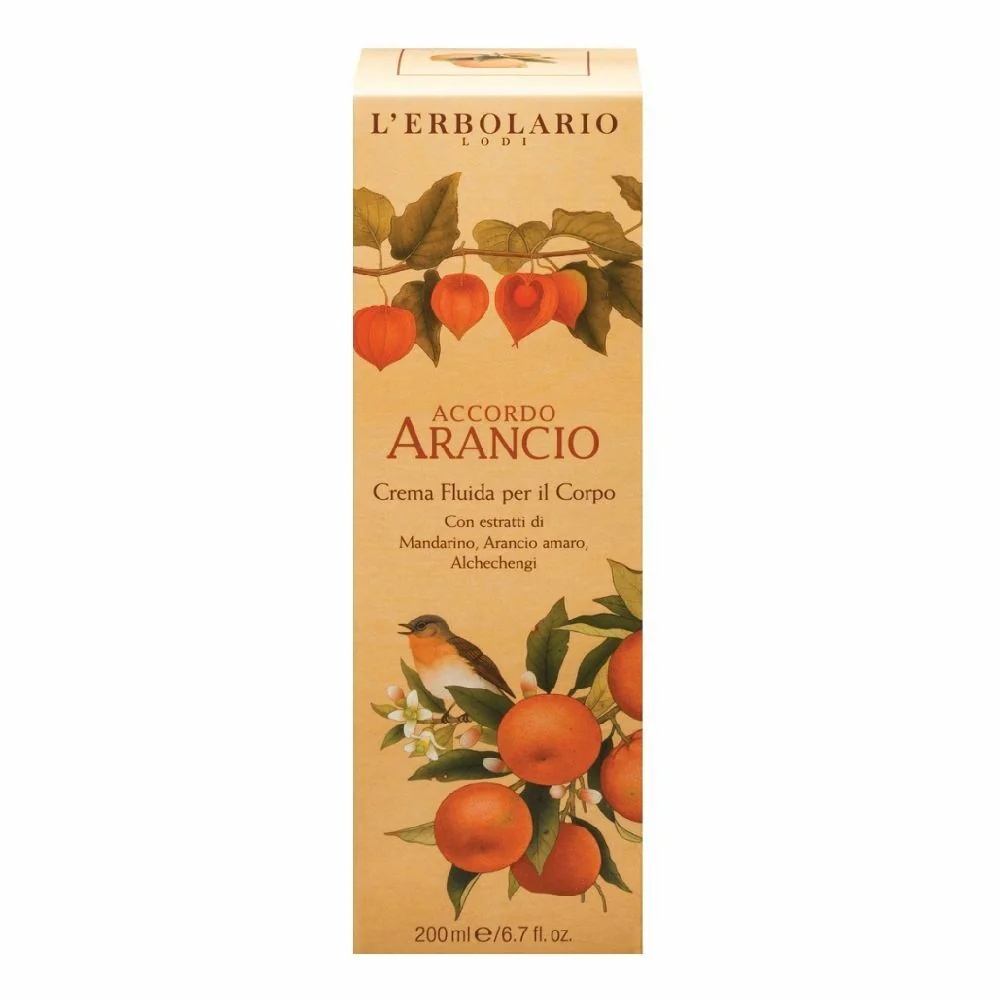 L'ERBOLARIO Creme Corporal Fluido Acorde de Laranja L'Erbolario 200 ml Hidratante e perfumado