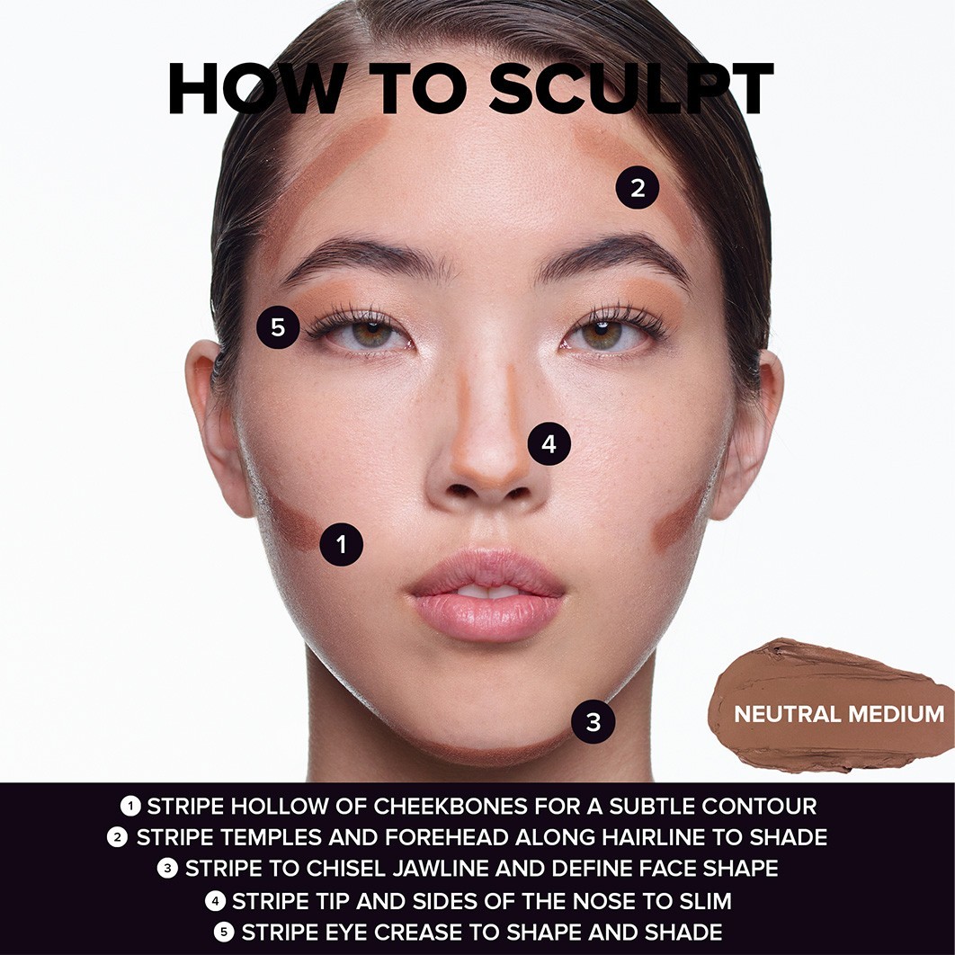 Nudestix Contour Pencil Обојена оловка за обликовање лица - 6,2 г