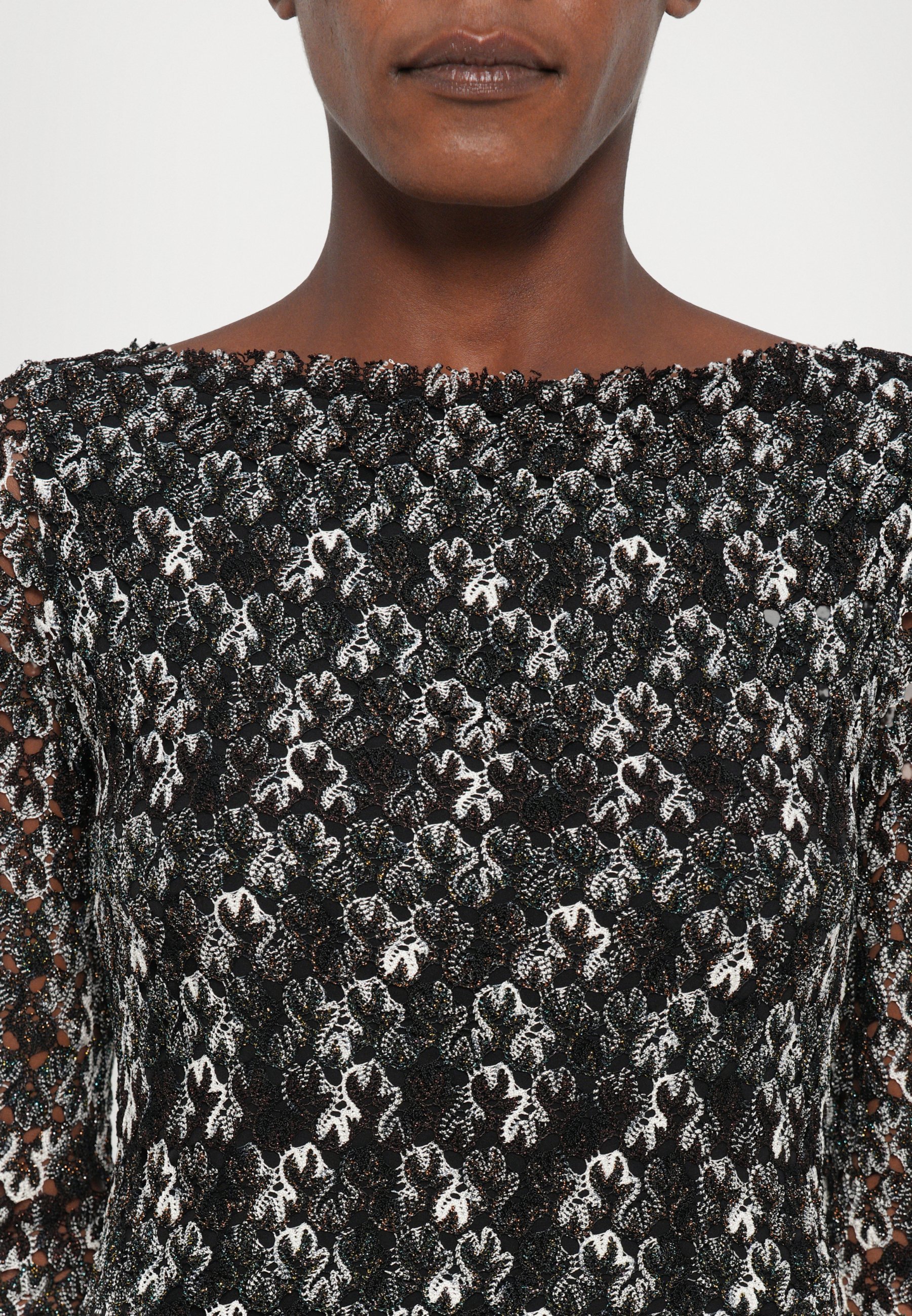 Missoni LONG DRESS - Cocktail dress / Party dress - dark brown/black