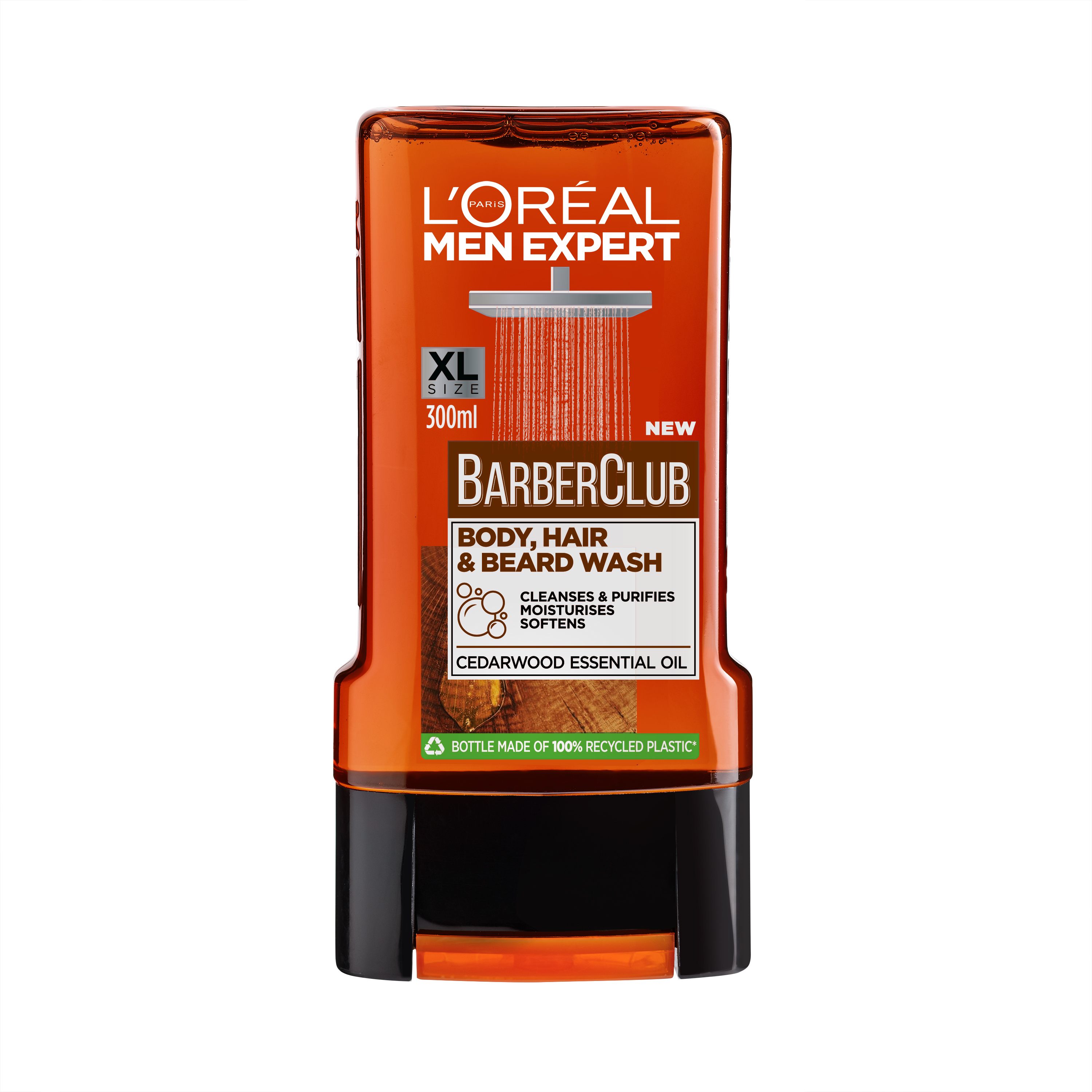 Men Expert Barber Club - Gel de duș pentru corp, păr și barbă 300 ml - L'Oréal Paris