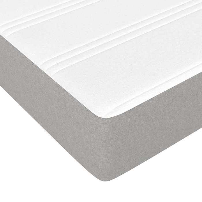 Pocketveringmatras voor kinderen - vidaXL - 80x160 cm - Grijs - Polyesterstof - Pocketveren