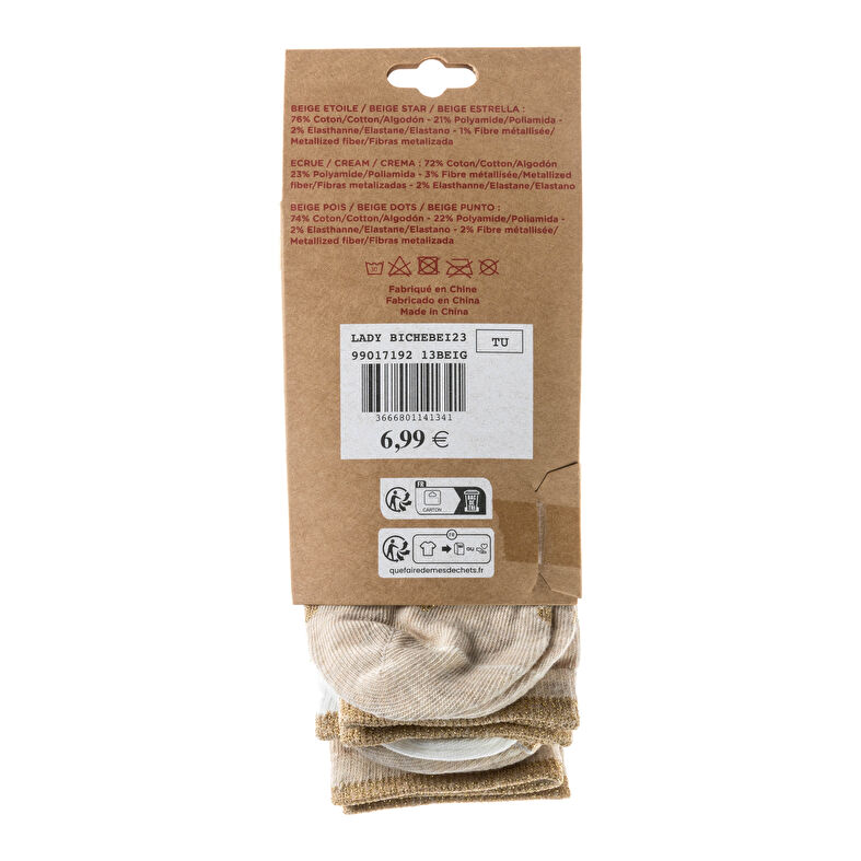 Chaussettes et collants Femme Beige
