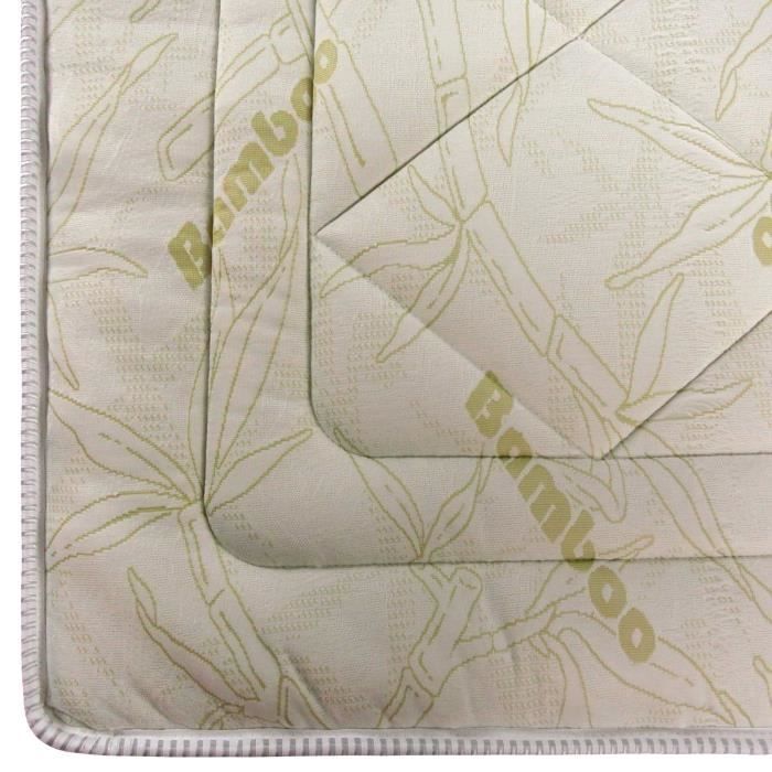 Surmatelas Bambou 160x200 cm - Mémoire de forme - Épaisseur 7 cm - Qualité optimal