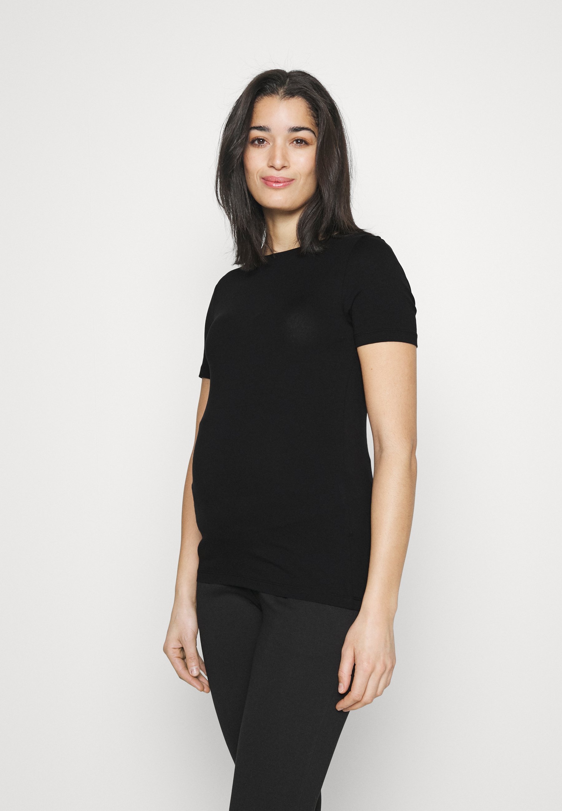 Vero Moda Maternity VMMPANDA NEW - Koszulka basic - czarna
