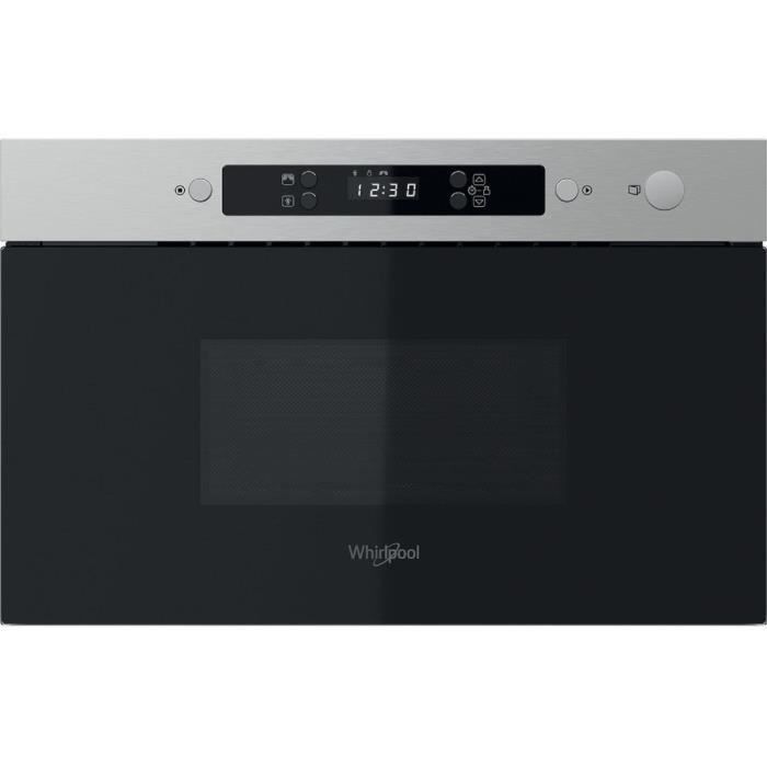 Horno microondas empotrable - WHIRLPOOL - MBNA900X - Acero inoxidable - 22 L