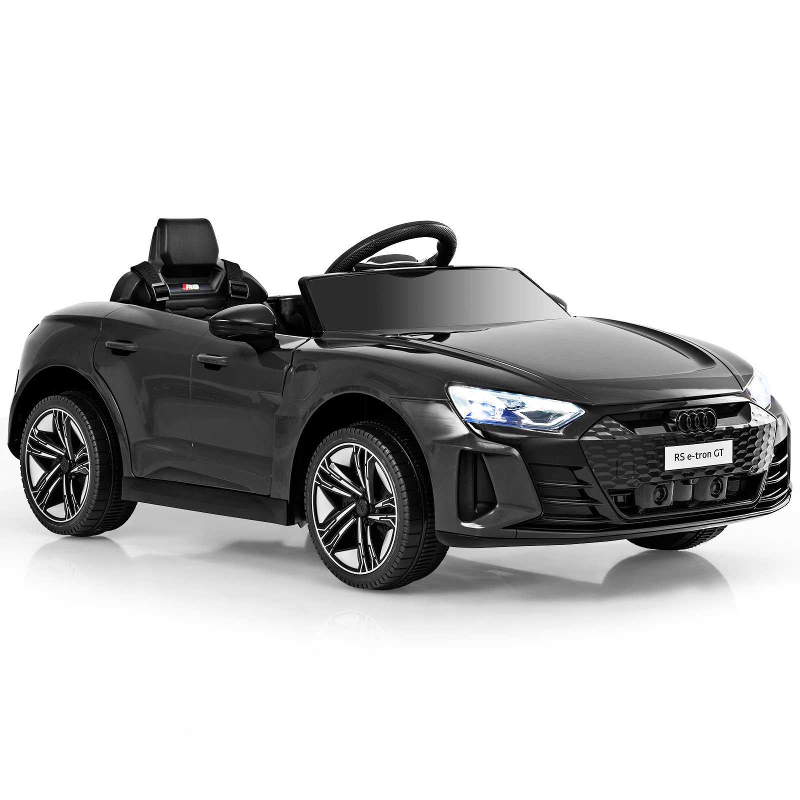 COSTWAY Electric Kids Car 12V Audi Electric Car, 3-5 km/h