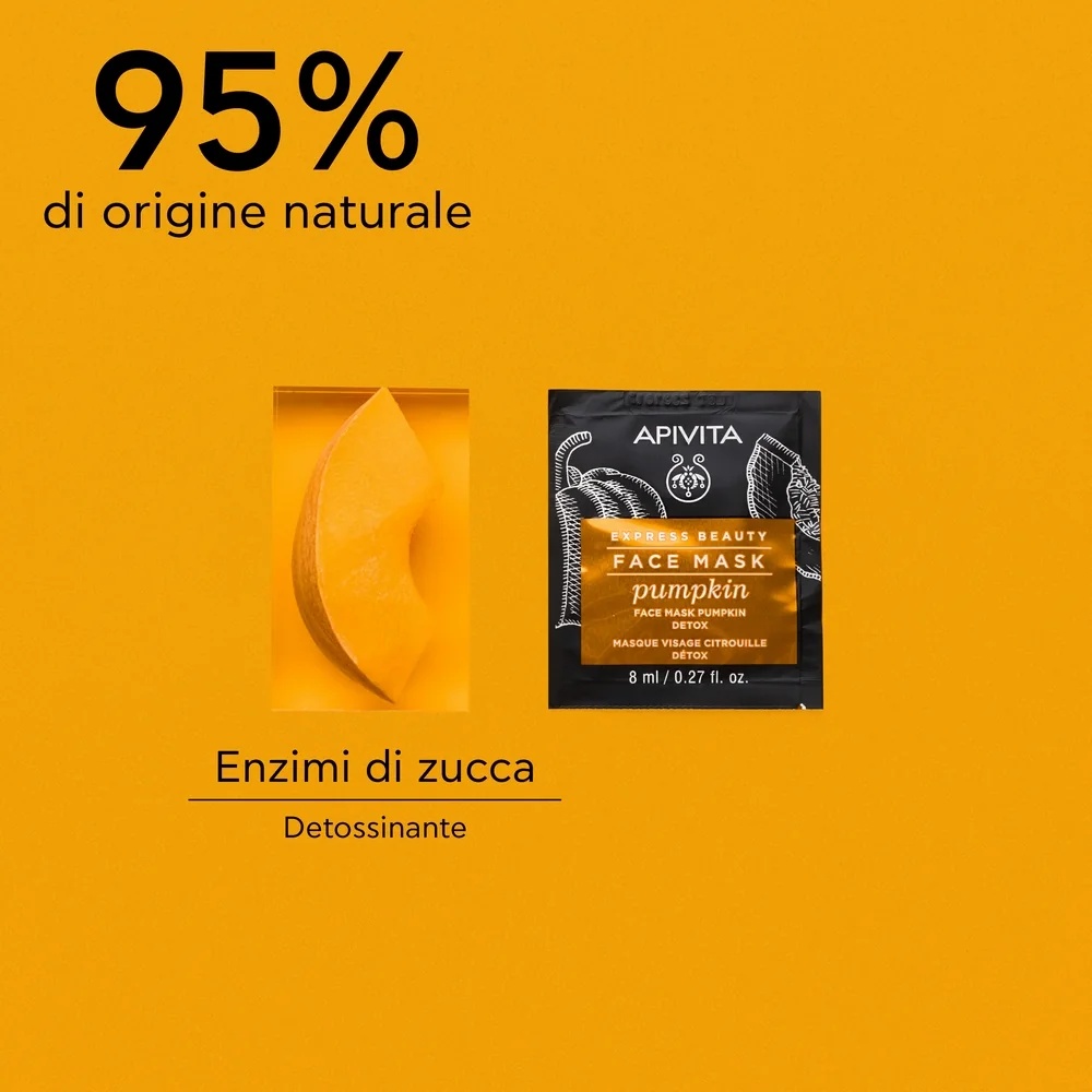 APIVITA Apivita Express Máscara facial desintoxicante de abóbora 2 x 8 ml
