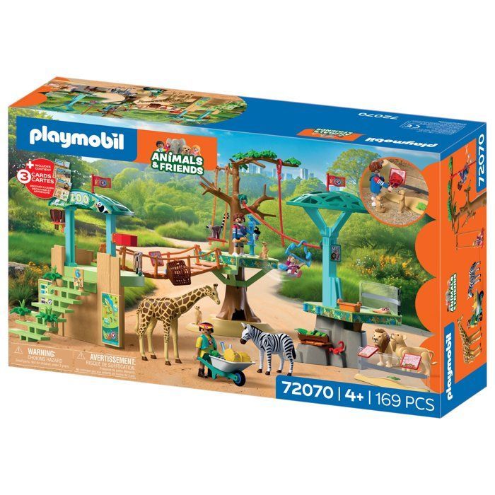 Playmobil 72070 Zoo: Adventure Park in the Middle of Wild Animals