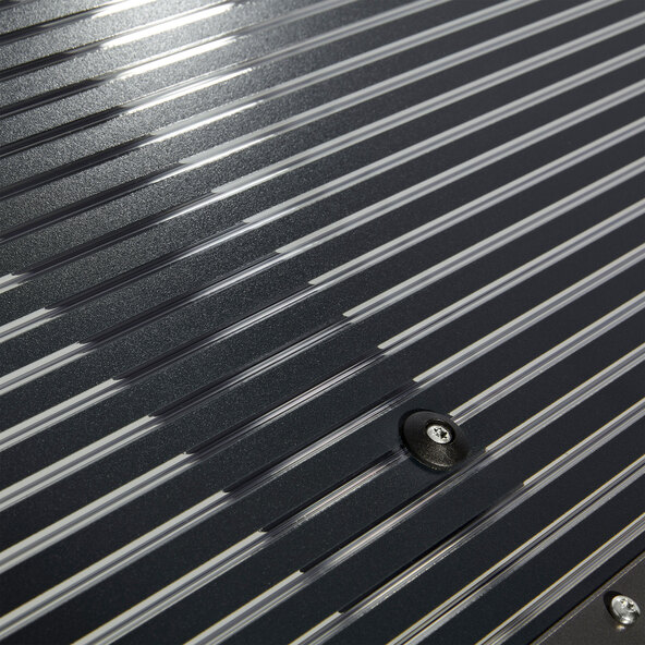 Στέγαστρο PT/SE με κλίση, ανθρακί, 16 mm, ριγέ