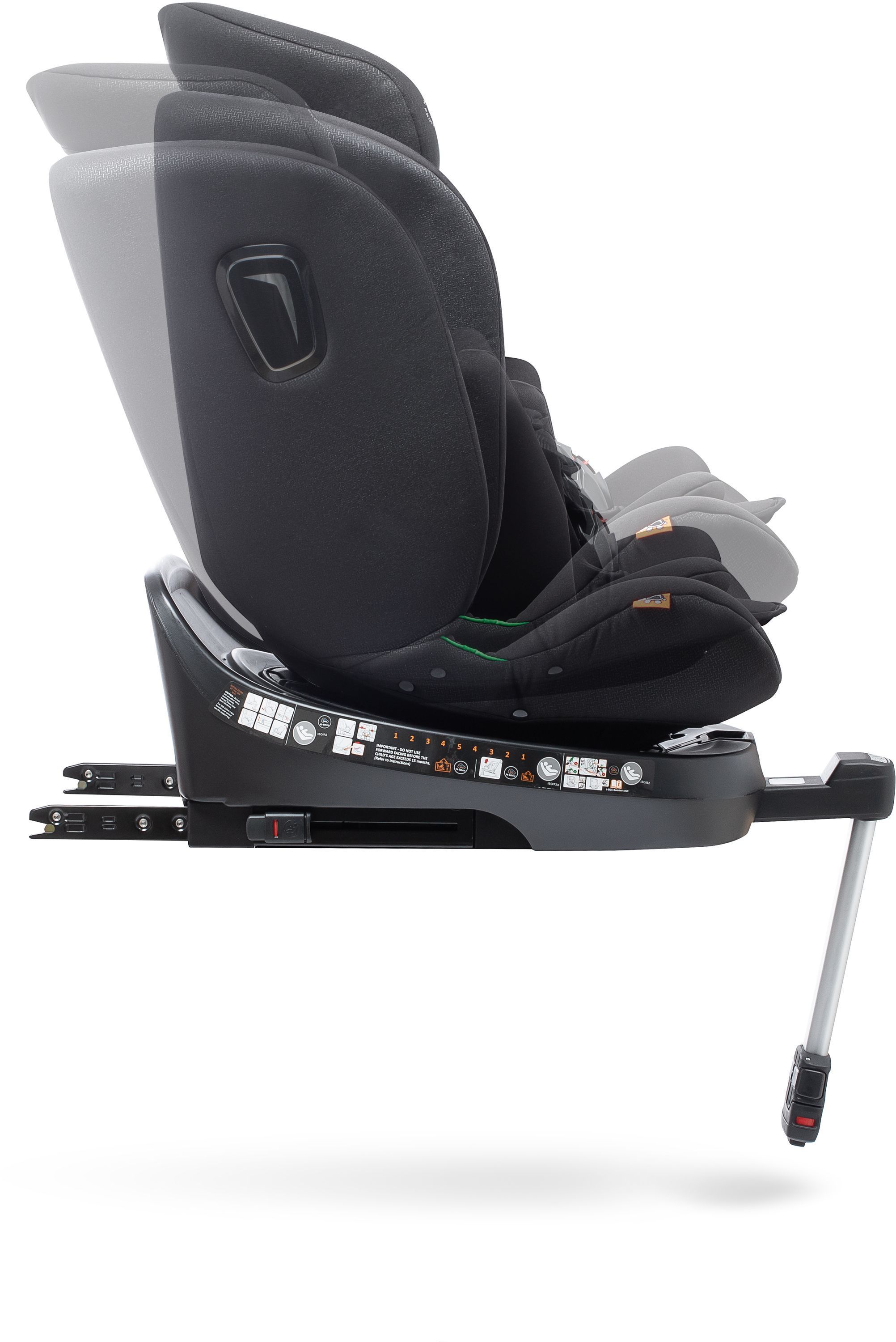 Bilbarnstol - BABYAUTO - Aitana - Grupp 0/1/2/3 - I-Size - 40/150 cm - Isofix - 360° vridbar - Stödben - Svart