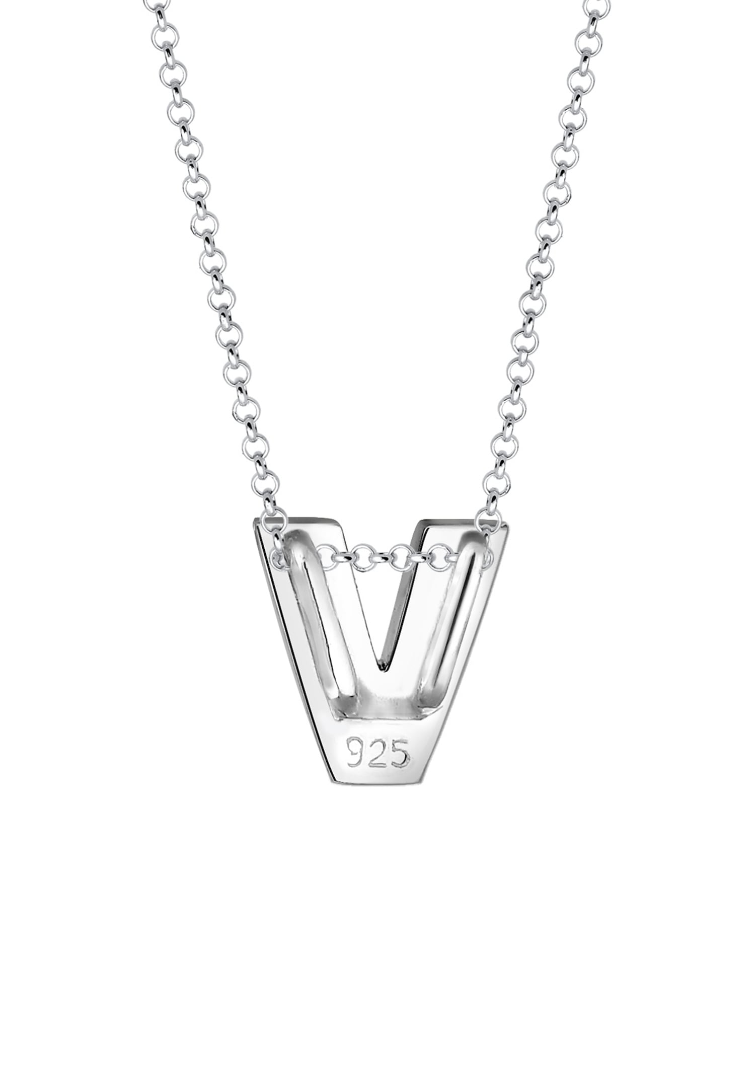 Elli Femme Pendentif Lettre V Initiale - (925/1000) Argent