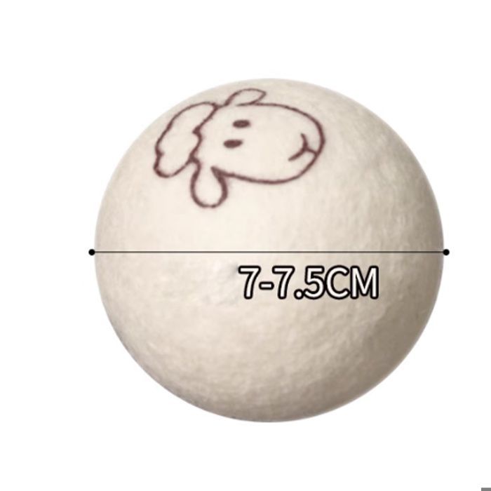 6 Pièces Balles De Séchage En Laine Naturelle, Boules De Séchage En Laine, D'Assouplissant Naturel, Balles Pour Sèche-Linge, Boule