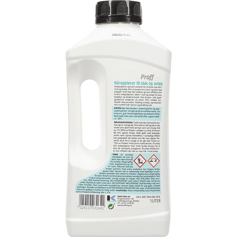 Plumbo Plumbo Hair Remover 1 l