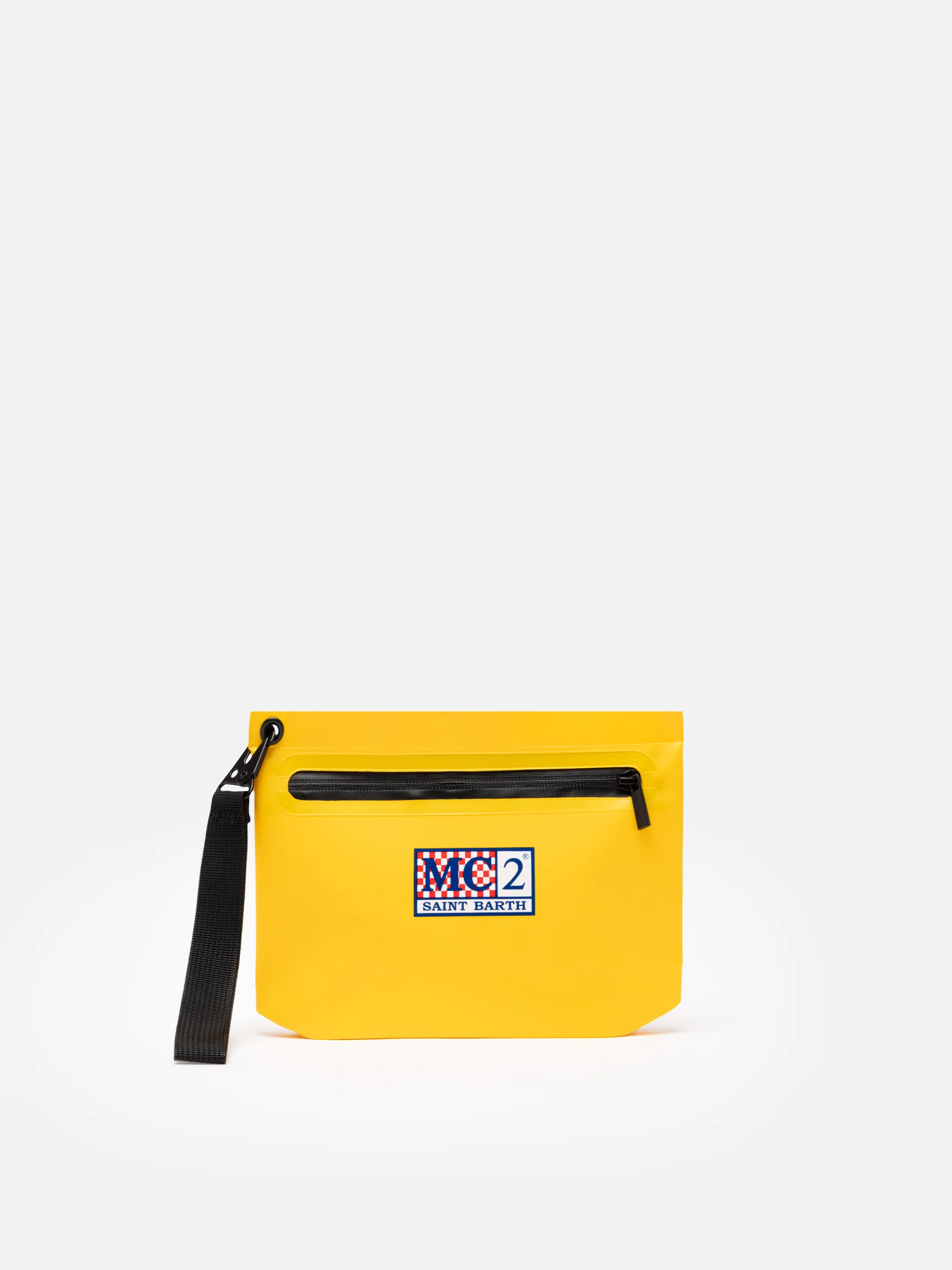 Gelbe, wasserabweisende Aline-Clutch-Tasche