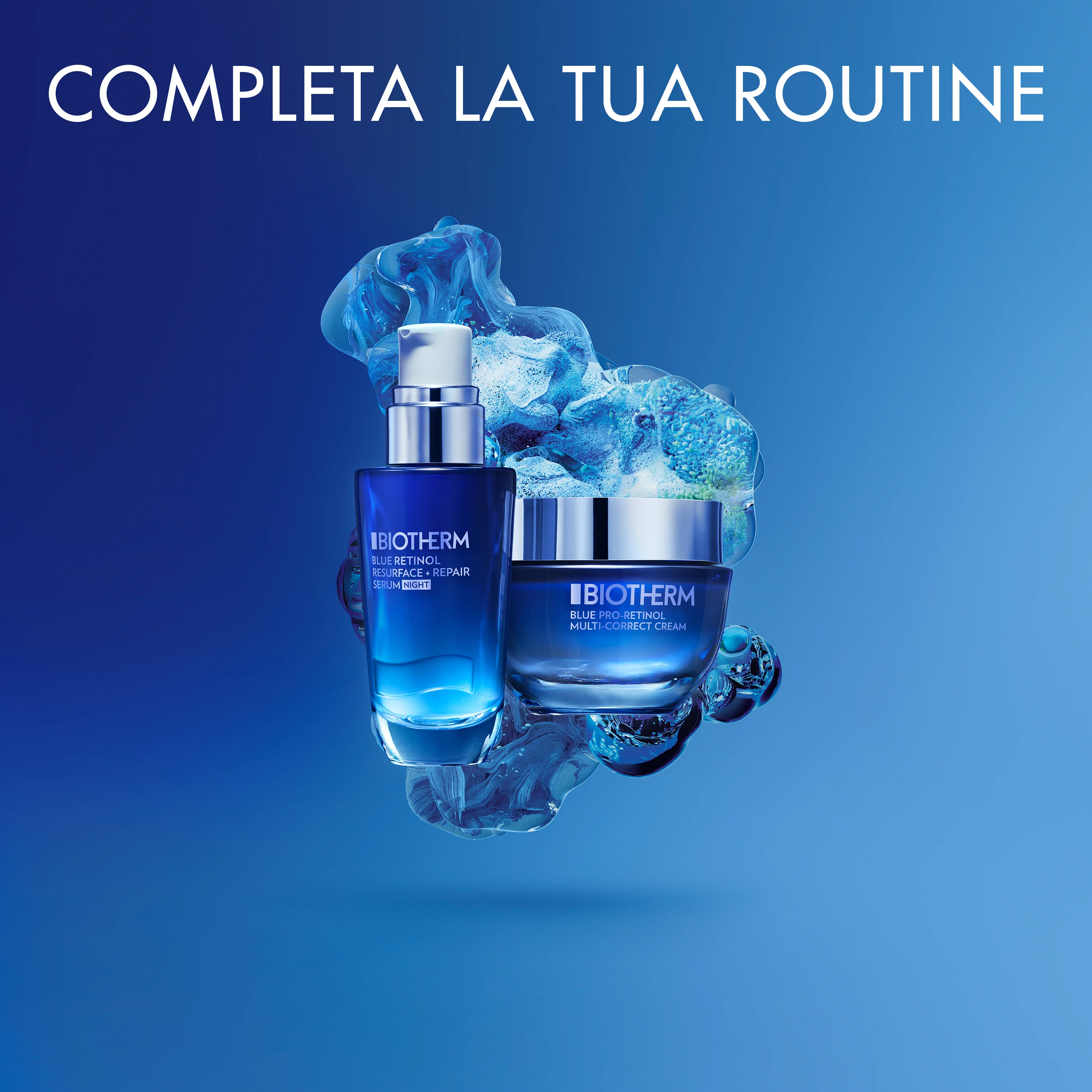 Blue Therapy Blue Pro-Retinol Multi-Correct Cream - Crema viso giorno antirughe, Crema viso giorno antimperfezioni, Trattamento Rigenerante
