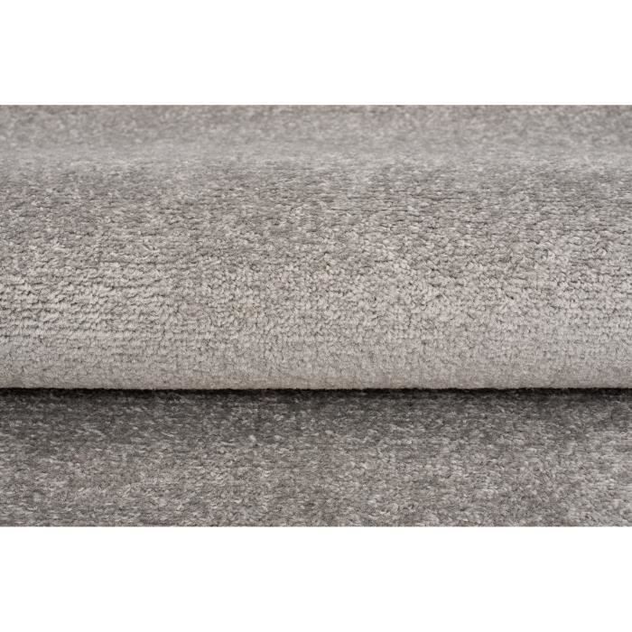 TAPISO FLORIDA Short Pile Living Room Rug, Dark Grey Monochrome Polypropylene Indoor Rug 240x330