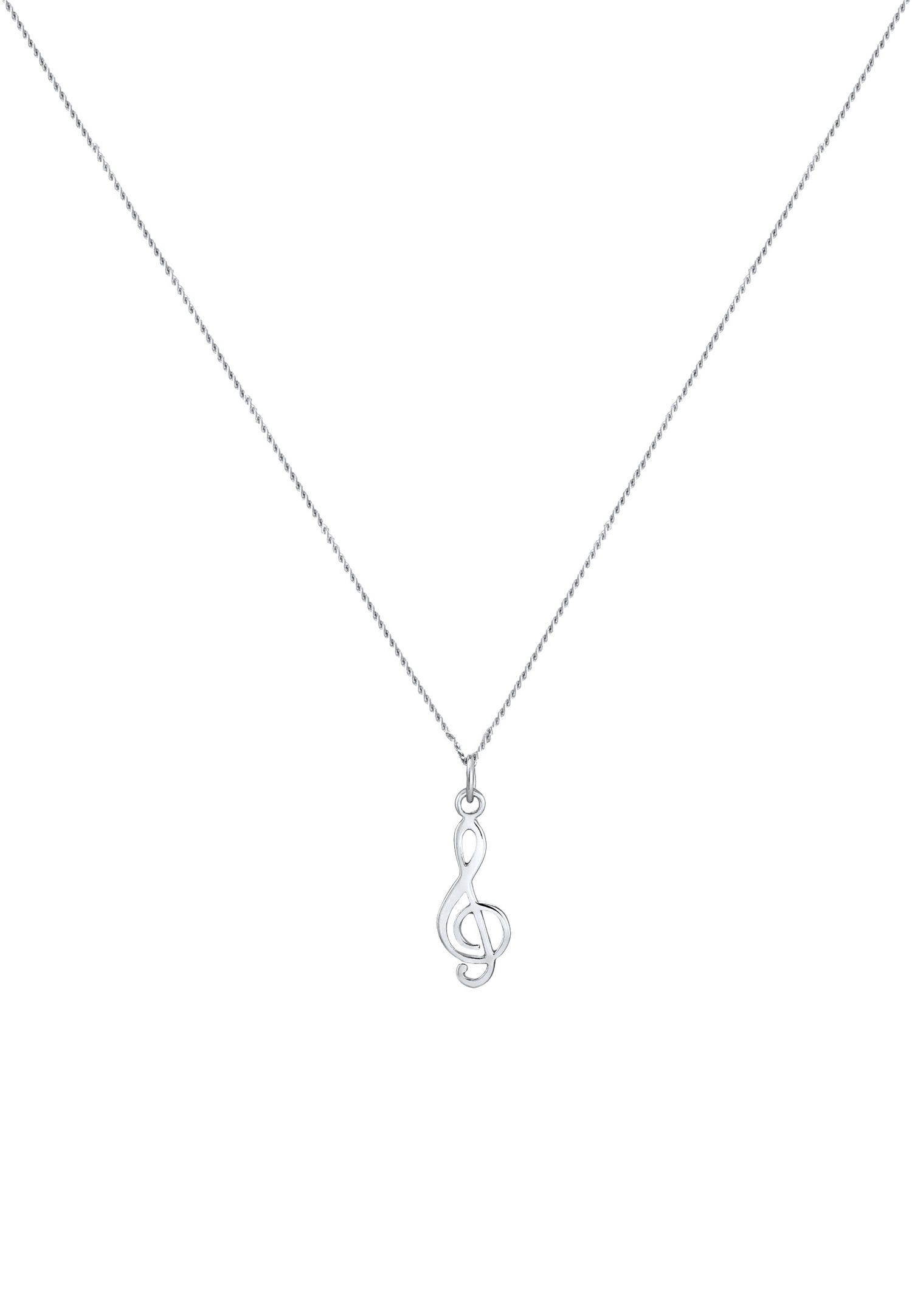 Elli Femmes Clé de Sol Symbole en Argent Sterling 925