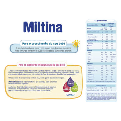Miltina Duopack mléko Miltina 3 2x800gr 2x800gr