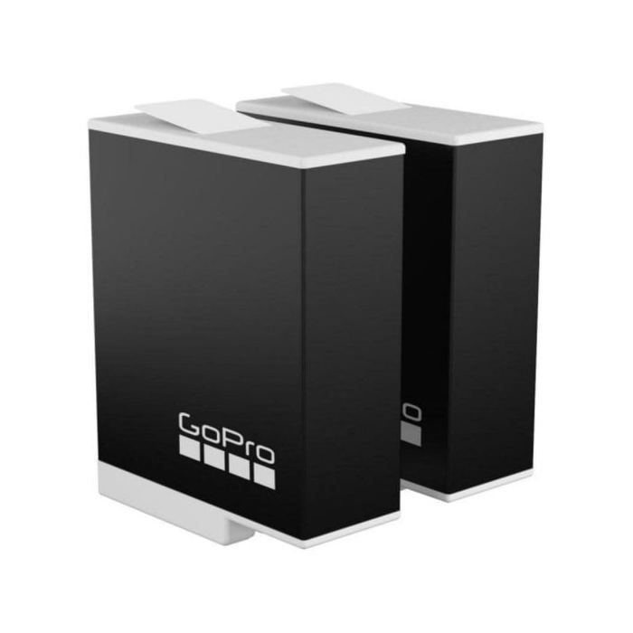 Oplader og 2 Enduro-batterier - GoPro - HERO12/11/10/9 Sort - Lithium-ion