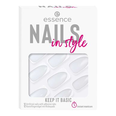 Essence False Nails Kynnet Tyylikkäät Keep It Basic 12 kpl 12 kpl
