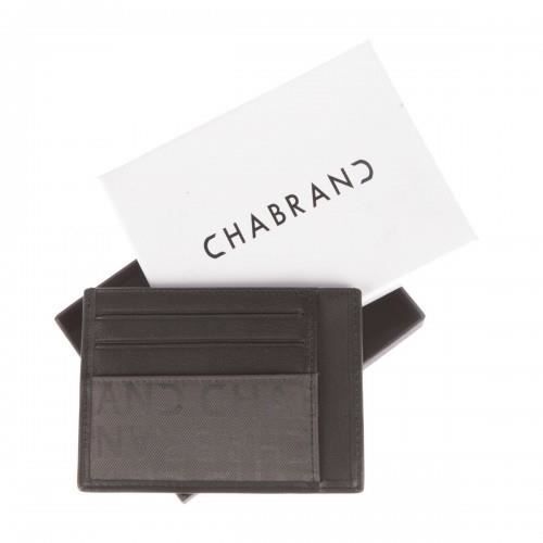 Petite maroquinerie - CHABRAND - NOIR - Cuir de vachette - Souple - 6 inserts cartes