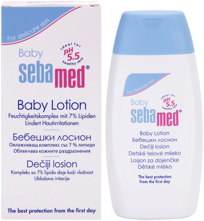 Leite hidratante corporal Sebamed Baby Care