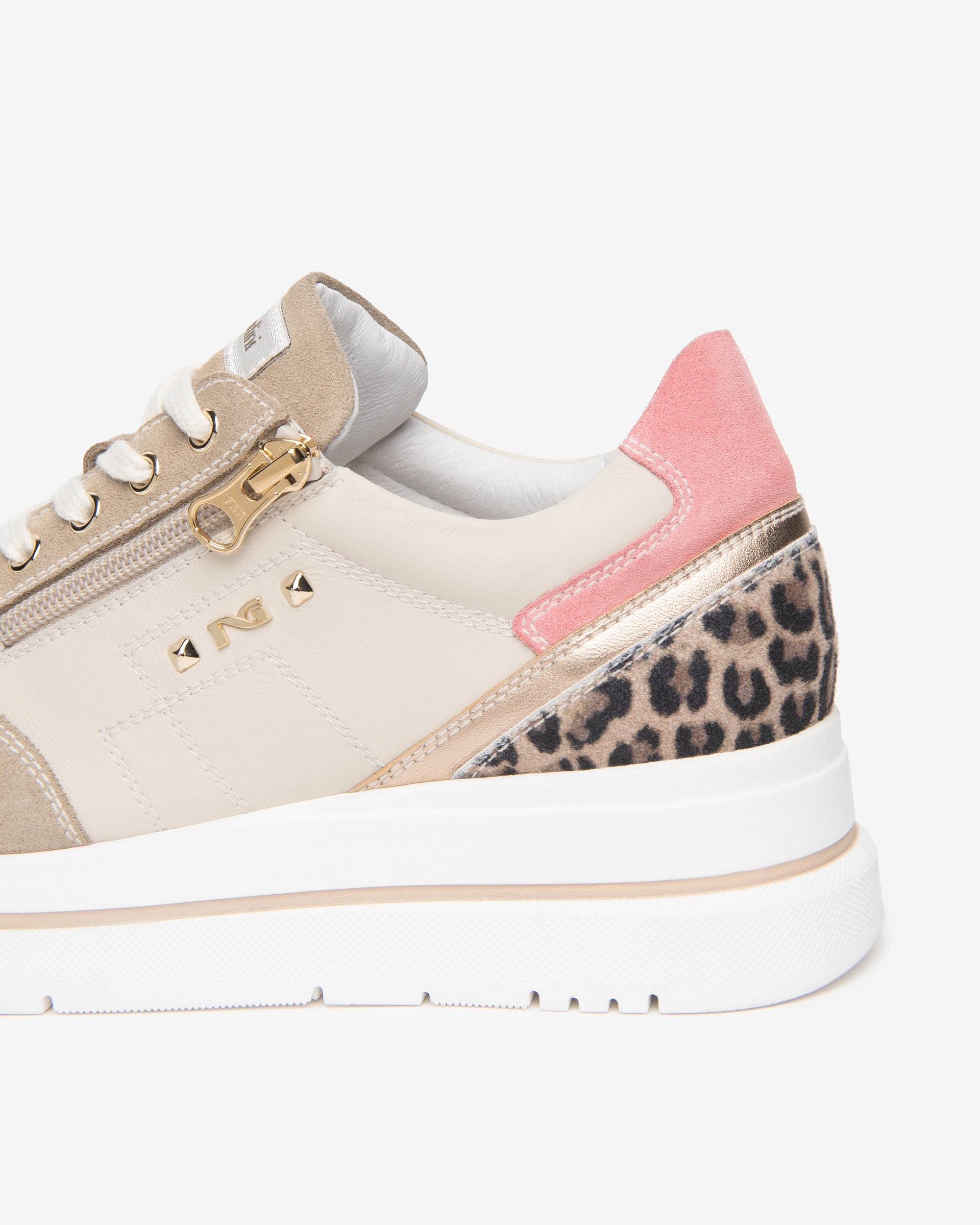  Damen-Sneaker aus Wildleder, Leder und technischen Materialien