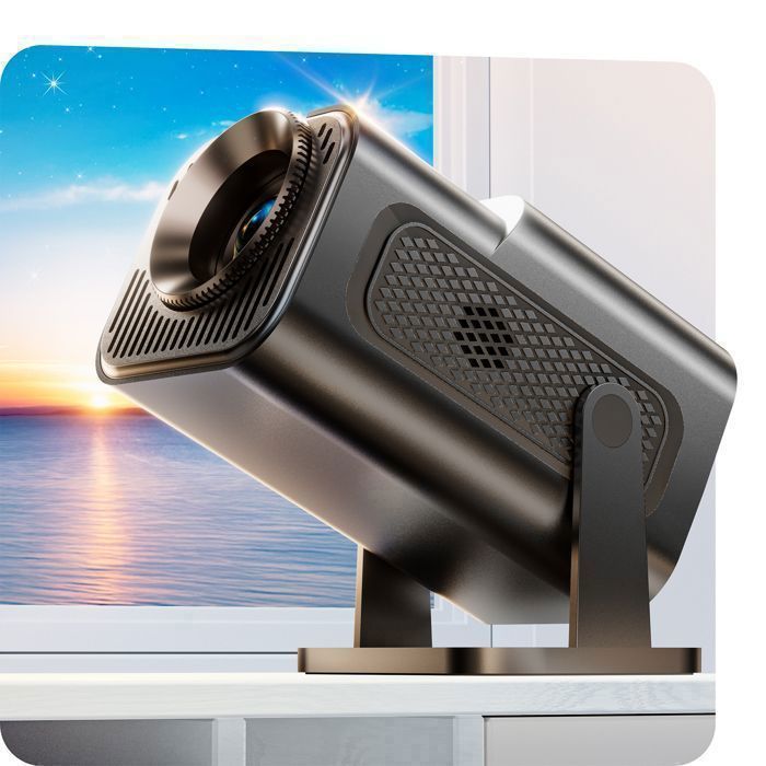 Mini proiettore LOSEI, decodifica 1080P, proiettore rotante a 180°, proiettore portatile con HDMI/TV Stick/USB/PS5, Home Cinema